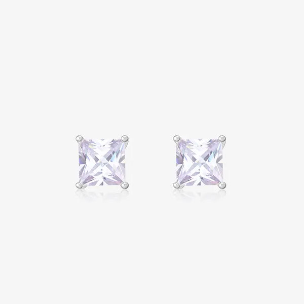 Square-Cut CZ Studs