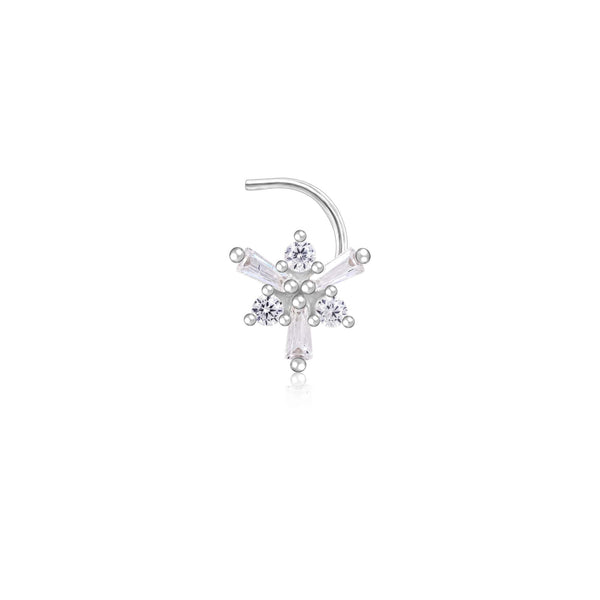 Snowflakes Nose Pin