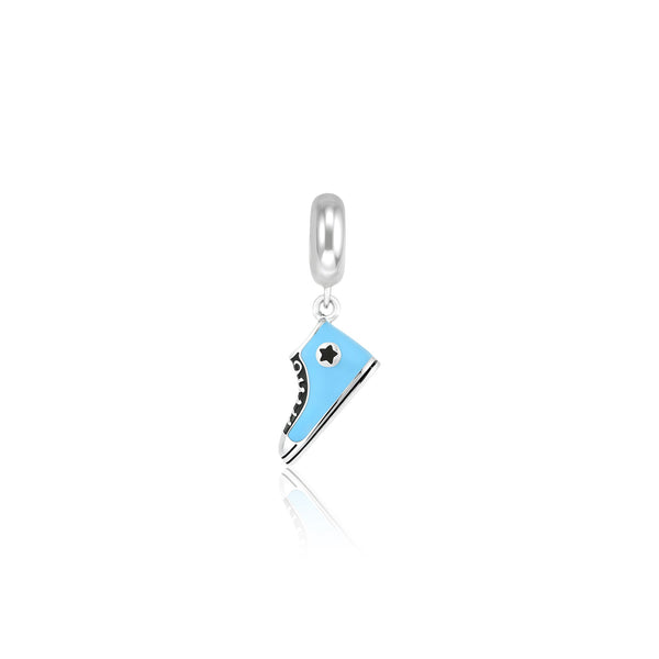 Blue Sneaker Shoe Pendant Charm