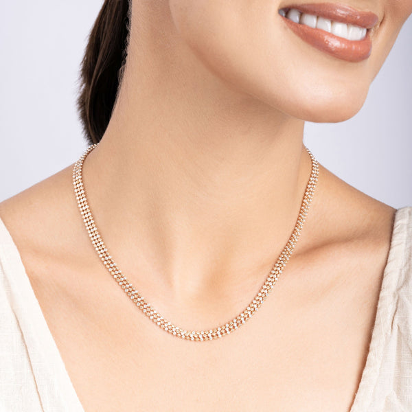 Dual-Tone Beaded Chain