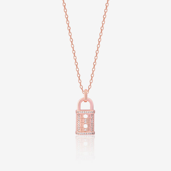 Padlock Silver Necklace