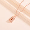 Padlock Silver Necklace