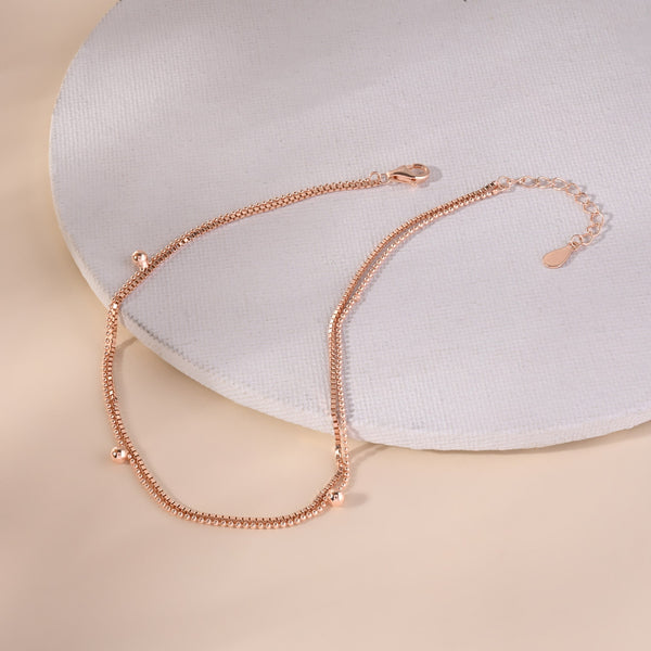 Minimalist Round Charm Anklet