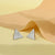 Geometric Glamour CZ Triangle Studs