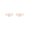 Square CZ Toe Ring