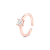 Square CZ Toe Ring