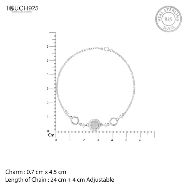 Round Dual Circular Anklet