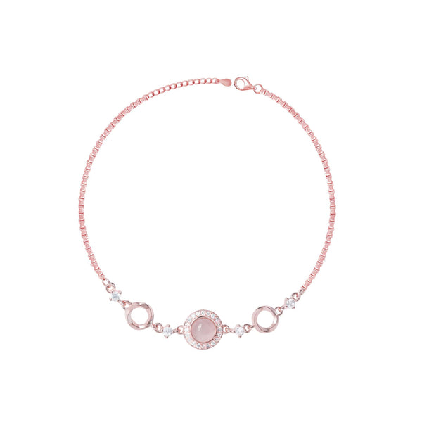 Round Dual Circular Anklet