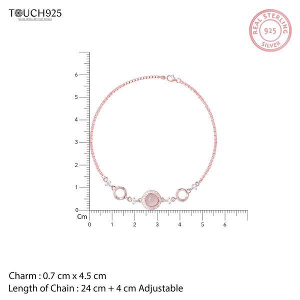 Round Dual Circular Anklet