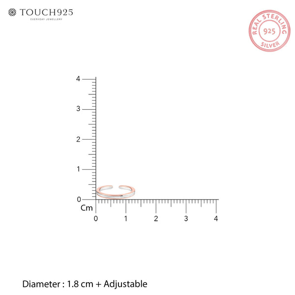 Dual Stripe Toe Ring