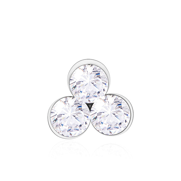 Tri Cluster Nose Pin