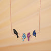 Colorful Bird Charm Necklace