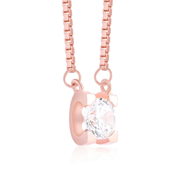 Crystal Solitaire Necklace