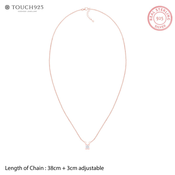 Crystal Solitaire Necklace