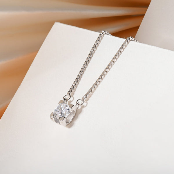 Crystal Solitaire Necklace