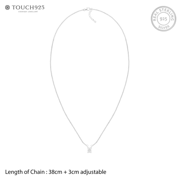 Crystal Solitaire Necklace