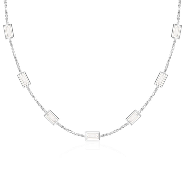 Rectangular Stone Link Chain