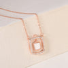 Square frame pendant necklace