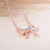 CZ Bow Silver Necklace