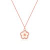 CZ Floral Pendant Necklace