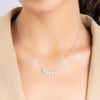 Cluster Studded Row Necklace