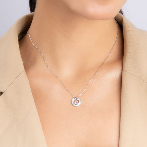 Butterfly and Stone Necklace