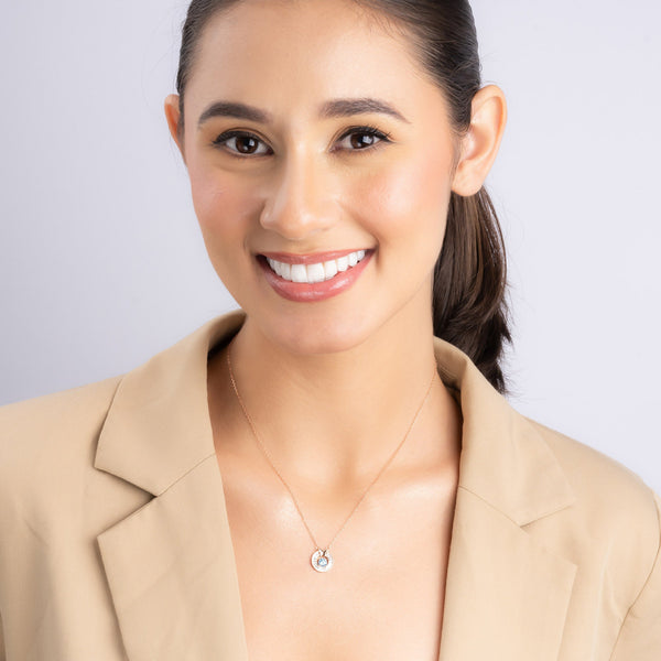 Butterfly and Stone Necklace