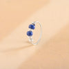 Small Blue Bead Nose Ring