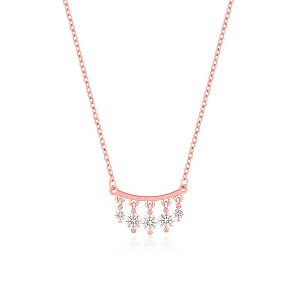 Hanging Stone Bar Necklace