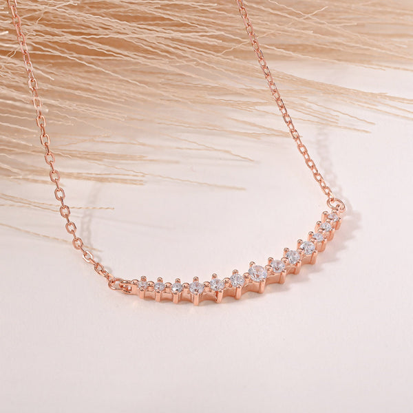 Curved Stone Bar Necklace