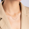 Curved Stone Bar Necklace