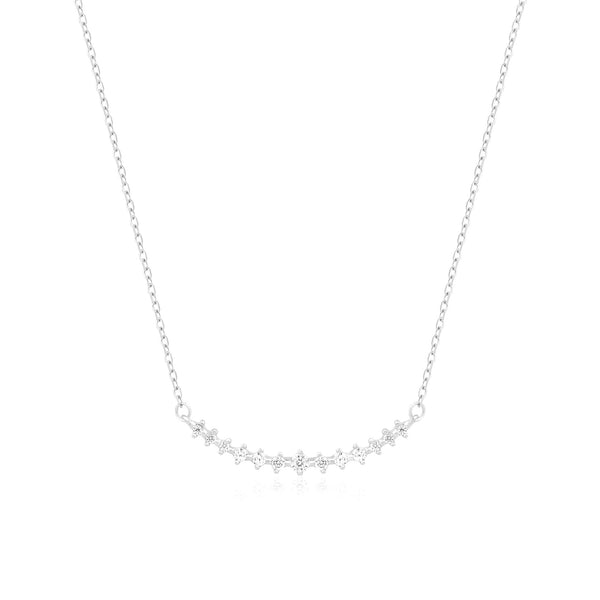 Curved Stone Bar Necklace
