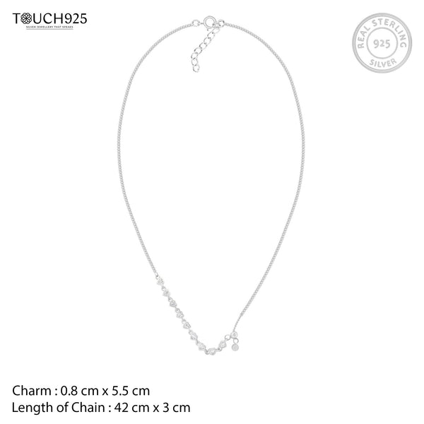 Heart Link Stone Necklace