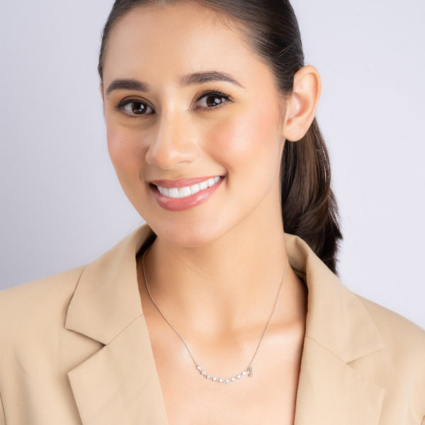 Heart Link Stone Necklace