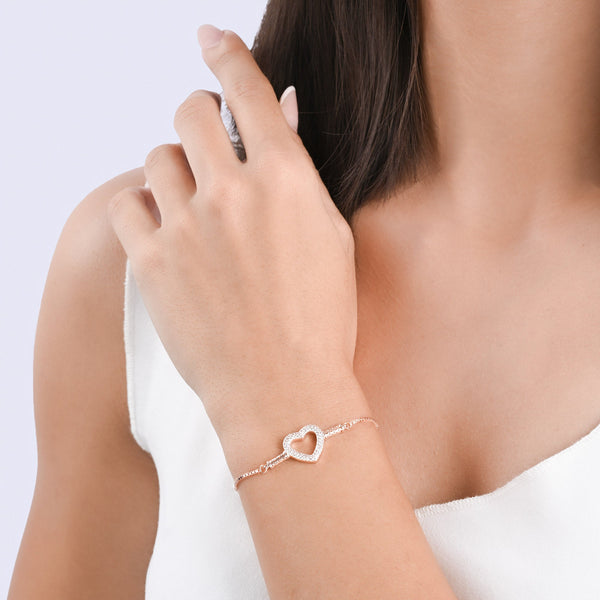Eternal Heart Adjustable Bracelet