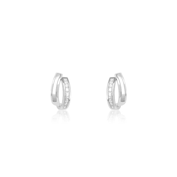 Interlinking Curve Silver Studs