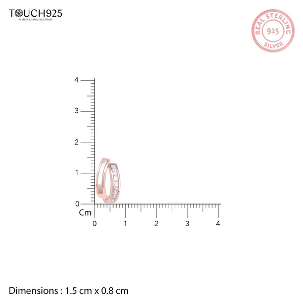 Interlinking Curve Silver Studs