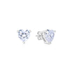 Embraced Heart Silver Studs