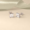Square-Cut CZ Studs