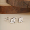 Square-Cut CZ Studs