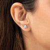 Square-Cut CZ Studs