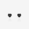 Pure Silver Heart Stud Earrings