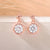 Solitaire Drop Stud Earrings