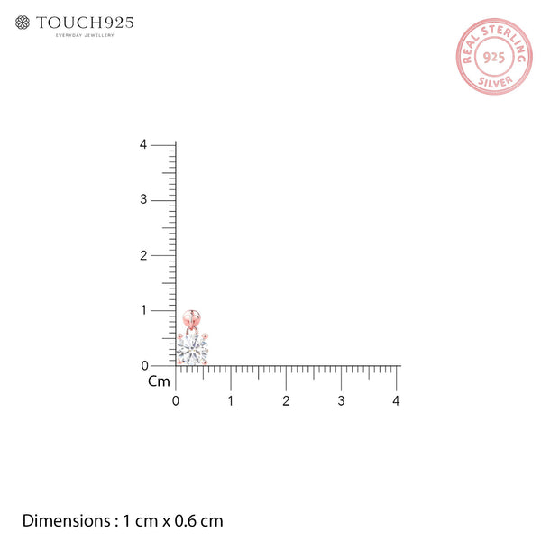 Solitaire Drop Earrings