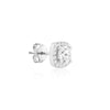Halo CZ Stud Earrings