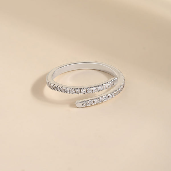 Twin Swirl Harmony Ring