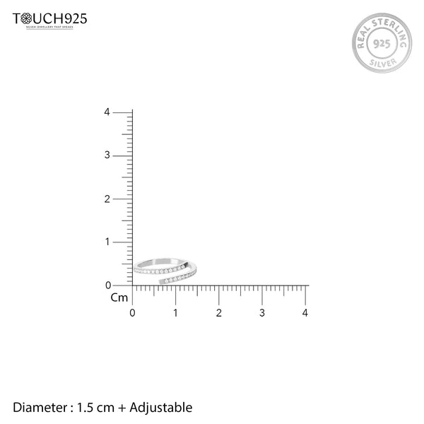 Twin Swirl Harmony Ring
