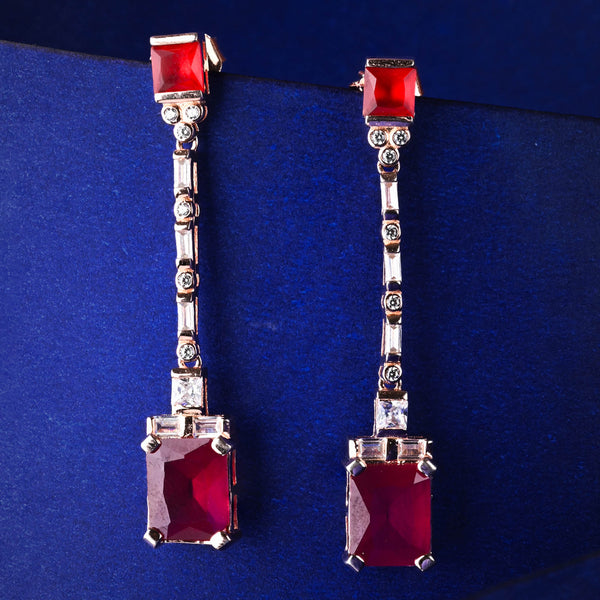 White Cascade Earrings