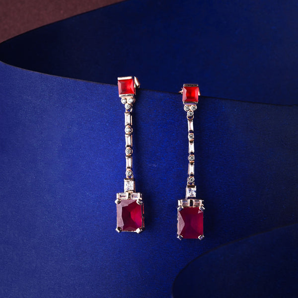 White Cascade Earrings