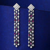Silver Cascade Earrings